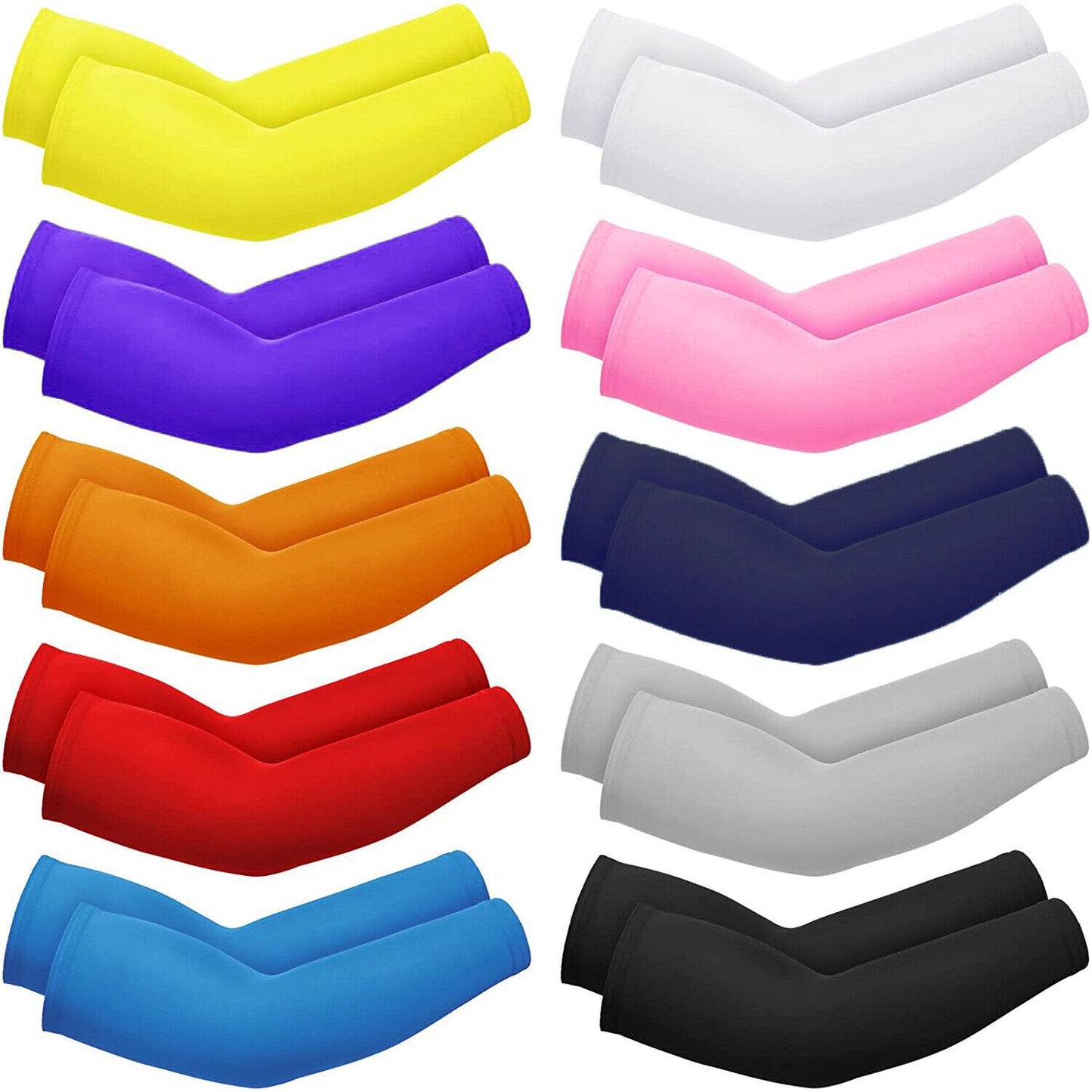 Cooling Arm Sleeves Compression Cover UV Sun Protection Sports For Men Women