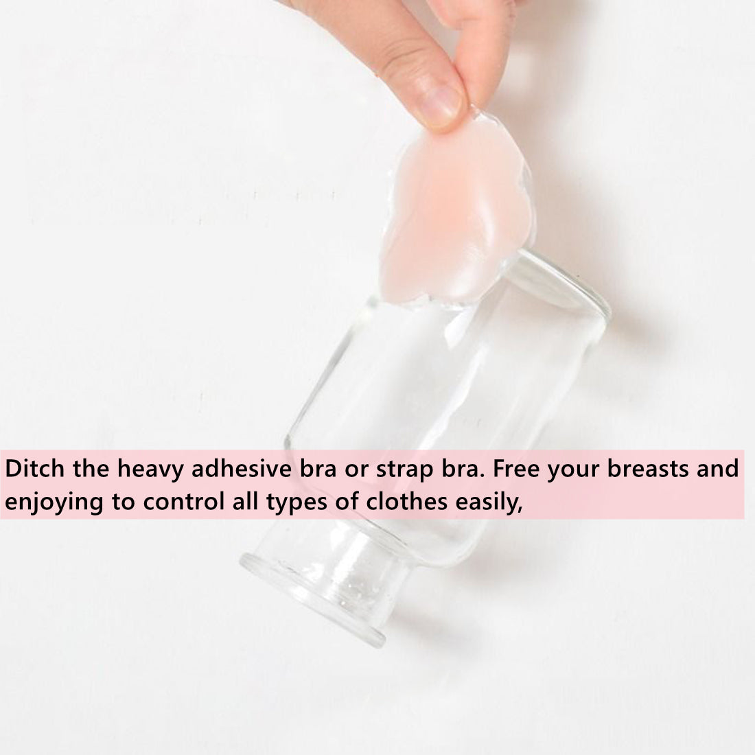 Nipple Cover Pasties Reusable Adhesive Invisible Breast Bra 5 Pairs Silicone Nippleless Bra Skin Covers for Women (Round+Petal)