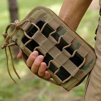 Men's Tactical Clutch Wallet Long Card Holder Case Purse Phone Pouch Handbag