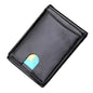 RFID Men's Leather Slim Bifold Money Clip Wallet Front Pocket Credit Card Holder