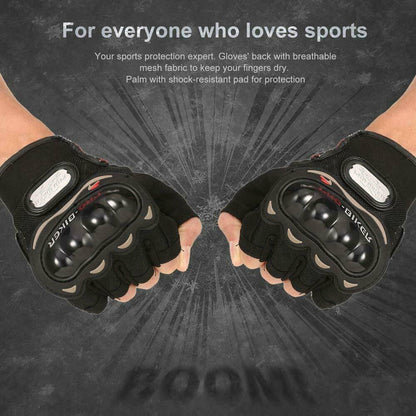 Fingerless Half-Finger Tactical Gloves Motorcycle Driving Gloves Riding Gloves