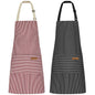 Kitchen Cooking Aprons for Women and Men Adjustable Chef Apron with Pockets 2 PCs Buckle Strap Comfortable