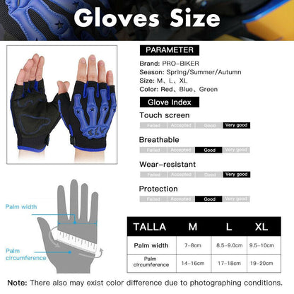 Mens Half Finger Cycling Gloves Breathable Shockproof MTB Mountain Bike Gloves