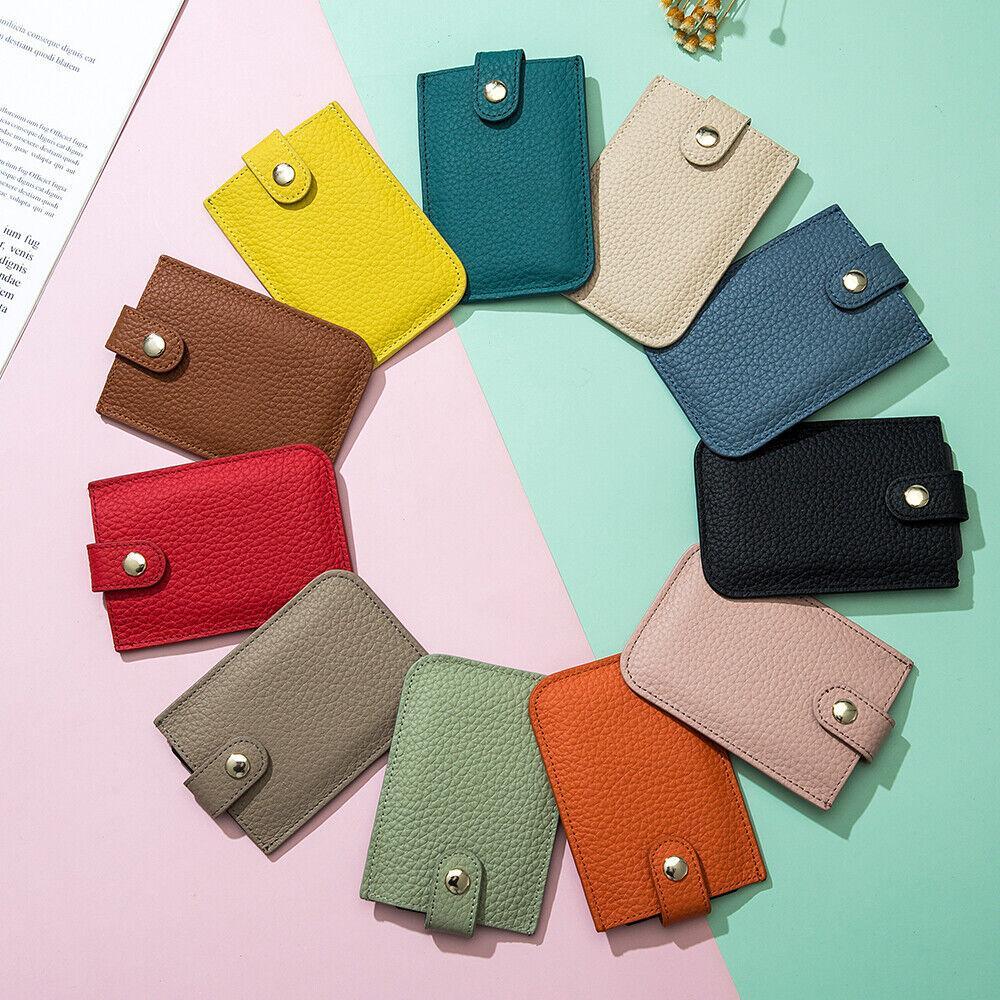 Slim Womens RFID Wallet Card Holder Small Leather Card Wallet Pocket Card Cover