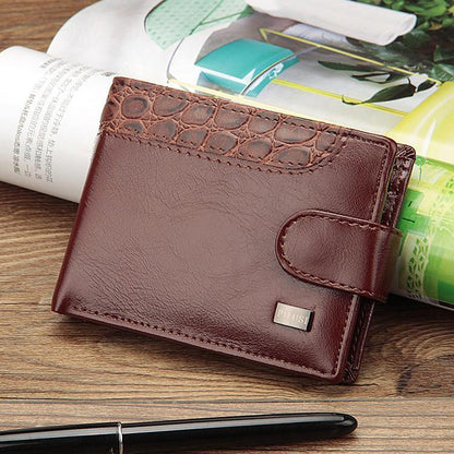 New Men's Leather Bifold ID Card Holder Purse Wallet Billfold Handbag Clutch US