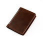 Men's Wallet Leather Credit Card Holder RFID Blocking Trifold Slim Front Pocket