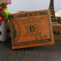 Men's US 100 Dollar Bill Leather ID Window Bifold Card Holder Wallet Purse US