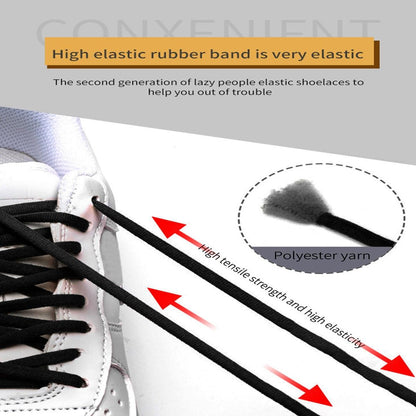 No Tie Shoelaces Elastic Shoelaces Strings Shoe Laces Fast Lacing Quick Lazy Laces for Adults Kids Elderly Comfort Sneaker Silk Bedroom Tactical