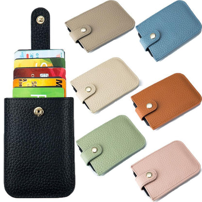 Slim Womens RFID Wallet Card Holder Small Leather Card Wallet Pocket Card Cover