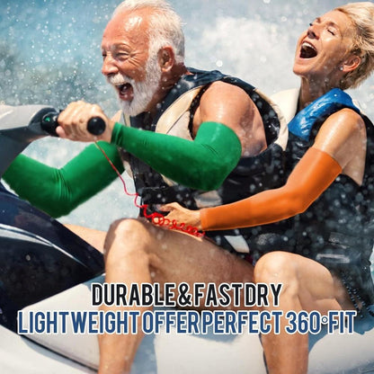 Sun Protection Cooling Compression Arm Sleeves for Women Men Workout Arm Sleeves