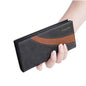 RFID Mens Long Bifold Wallet Leather Multi-Card Cash Phone Holder Purse Wallet