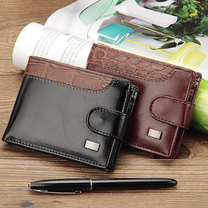 New Men's Leather Bifold ID Card Holder Purse Wallet Billfold Handbag Clutch US