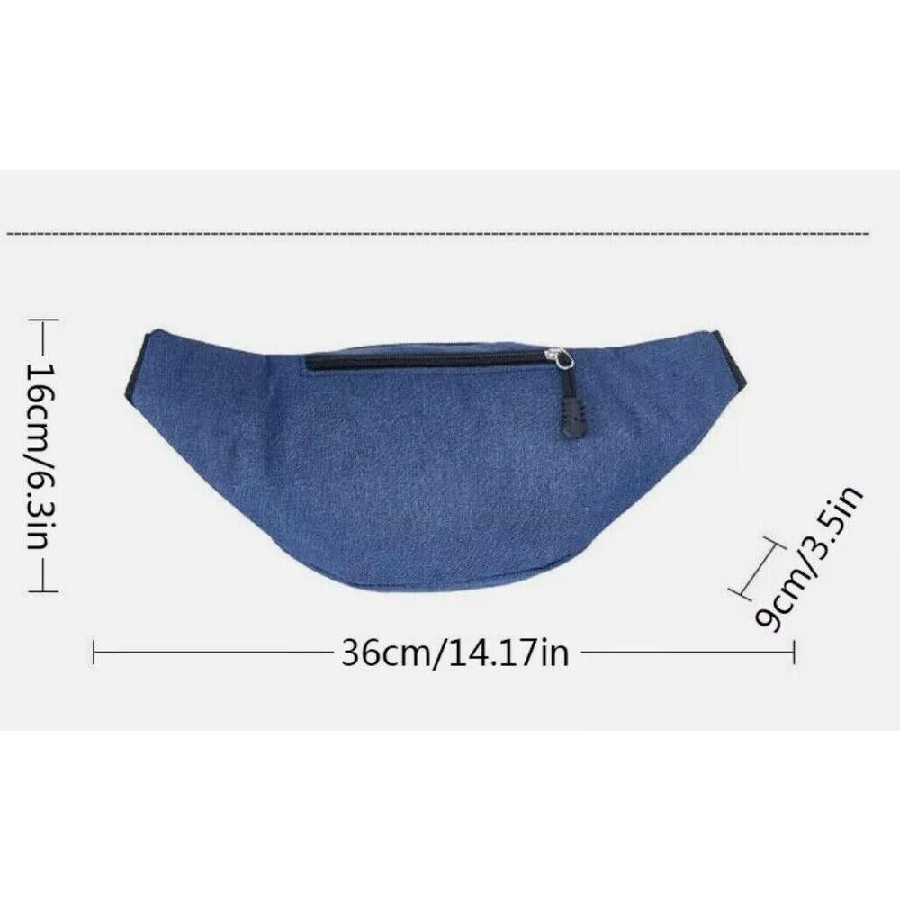 Hot Large Capacity Crossbody Waist Bag with Adjustable Strap for Travel Hiking