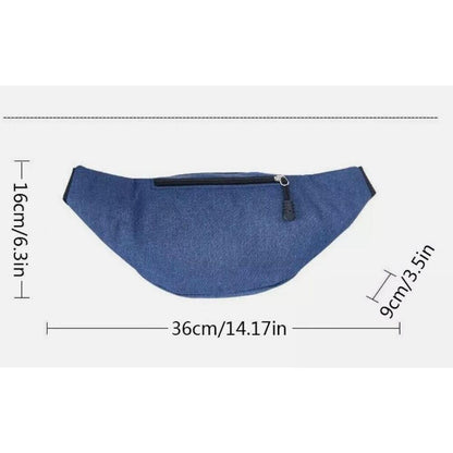 Hot Large Capacity Crossbody Waist Bag with Adjustable Strap for Travel Hiking
