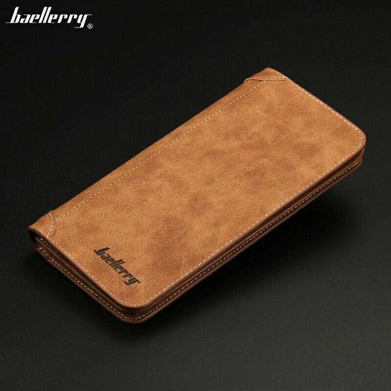 RFID Blocking Men's Bifold Leather Card Holder Purse Suit Long Wallet Checkbook