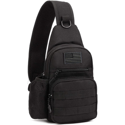 Outdoor Tactical Sling Bag Military MOLLE Crossbody Pack Chest Shoulder Backpack